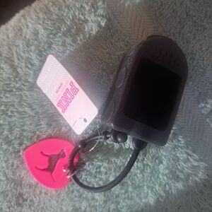 PINK Victoria's Secret Black and Pink Silicone Case